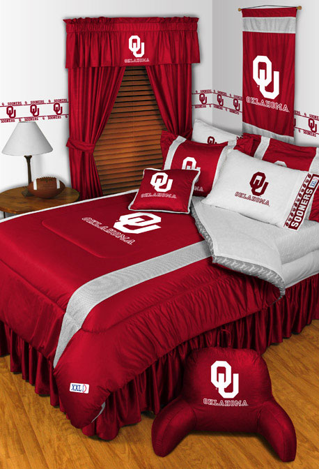 Family Bedding - Oklahoma Sooners NCAA Sidelines Complete Bedroom Package