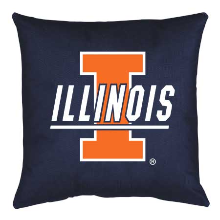 Family Bedding - Illinois Fighting Illini Locker Room Toss Pillow